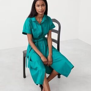 NWT Banana Republic TIE-WAIST MIDI SHIRTDRESS